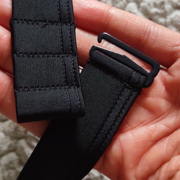 NWT Pink Victoria's Secret XXL Black Tie Halter Bikini Top - Picture 7 of 12